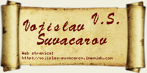 Vojislav Suvačarov vizit kartica